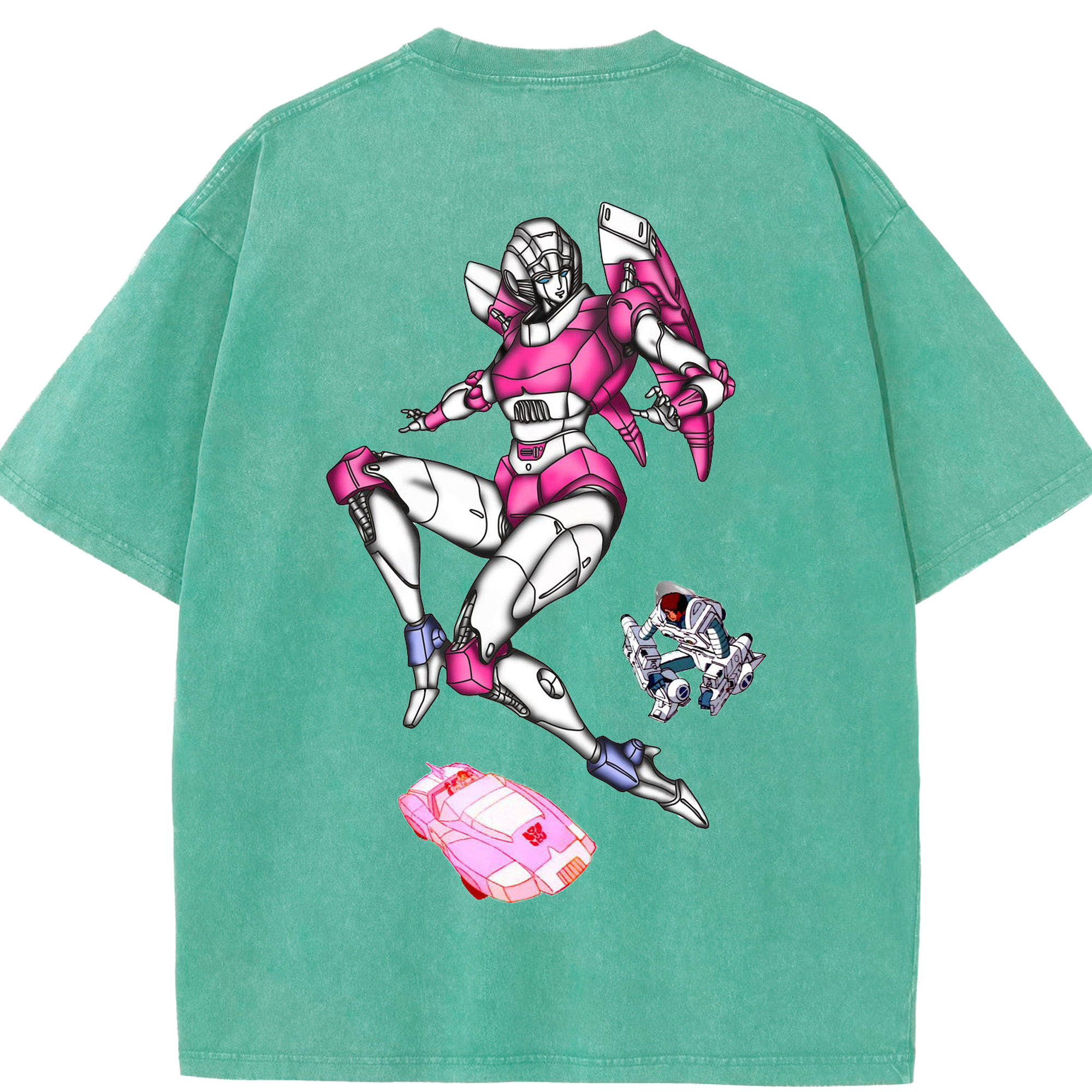 （画像用）  綿100% ヴィンテージ風 半袖Tシャツ（背面プリント）